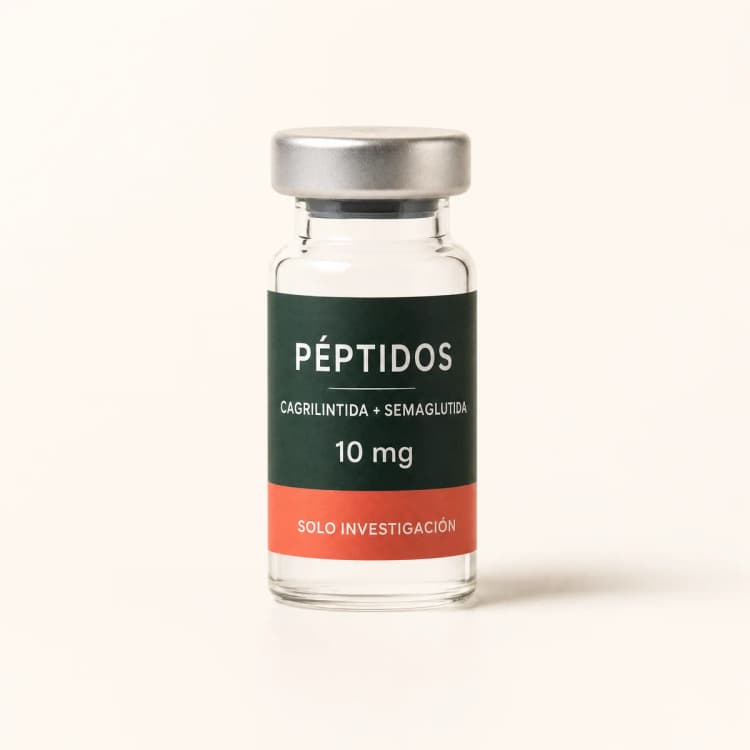Vial ilustrativo de Cagrilintida + Semaglutida de 10 mg