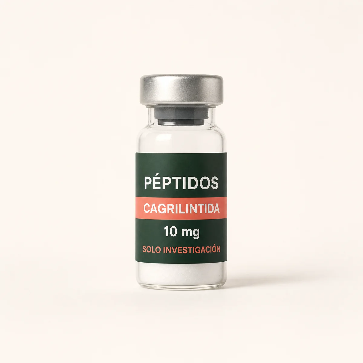 Vial ilustrativo de Cagrilintida de 10 mg