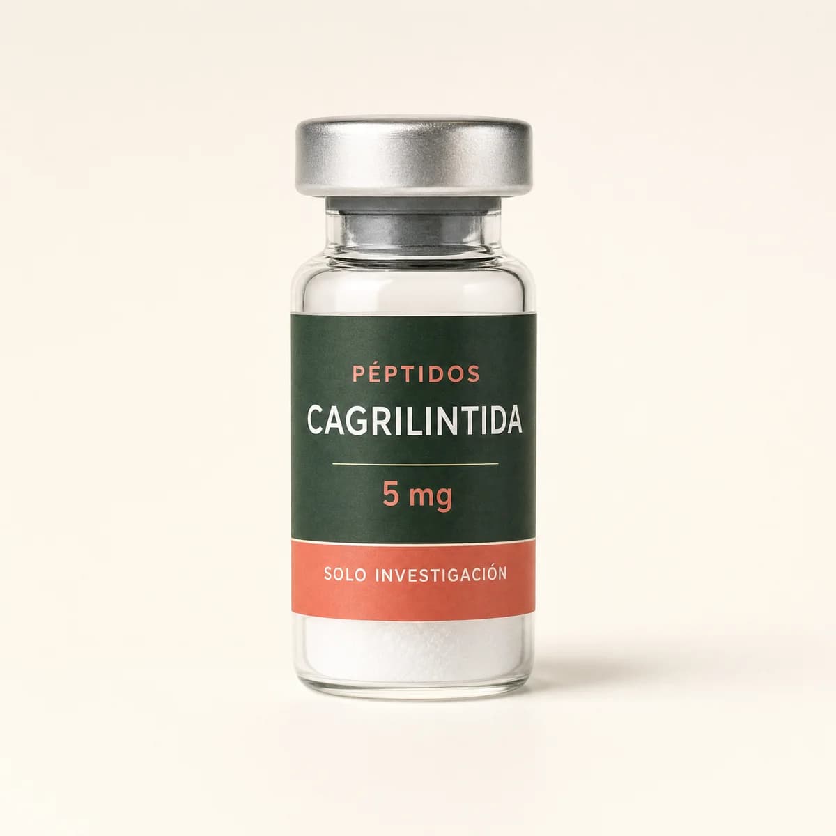 Vial ilustrativo de Cagrilintida de 5 mg