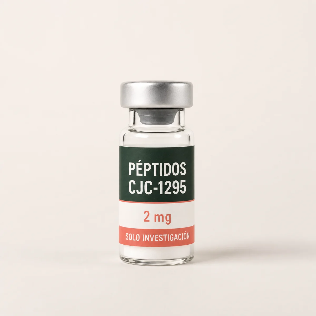 Vial ilustrativo de CJC-1295 de 2 mg