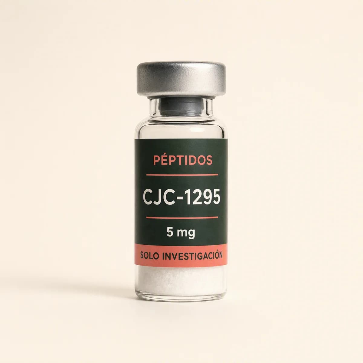 Vial ilustrativo de CJC-1295 de 5 mg