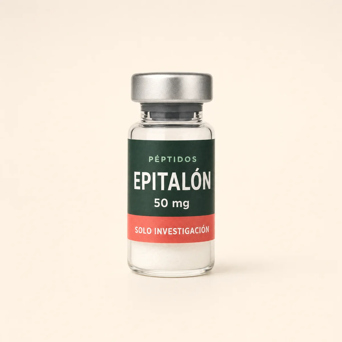 Vial ilustrativo de Epitalón de 50 mg