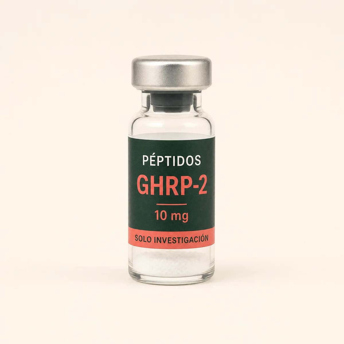 Vial ilustrativo de GHRP-2 de 10 mg