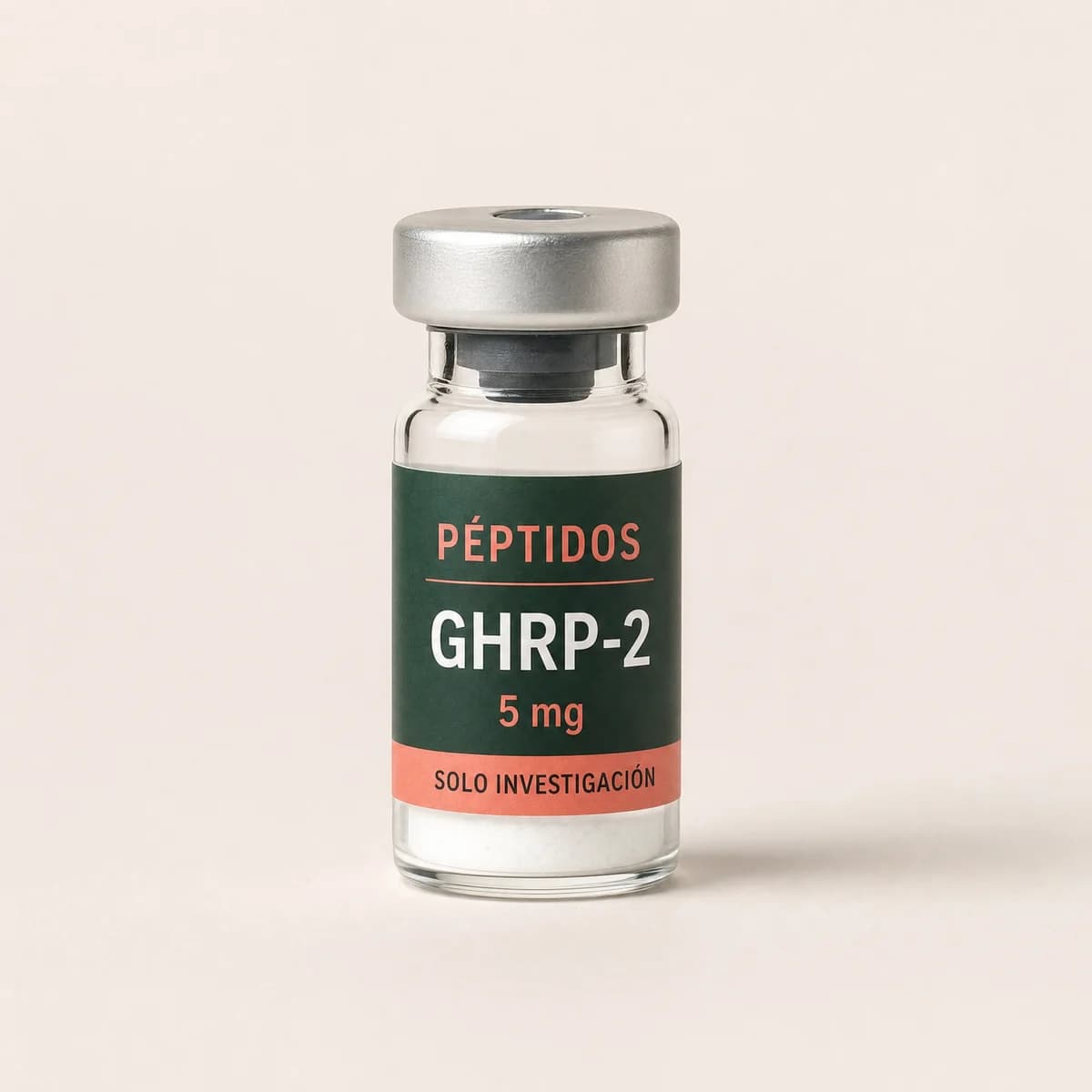 Vial ilustrativo de GHRP-2 de 5 mg