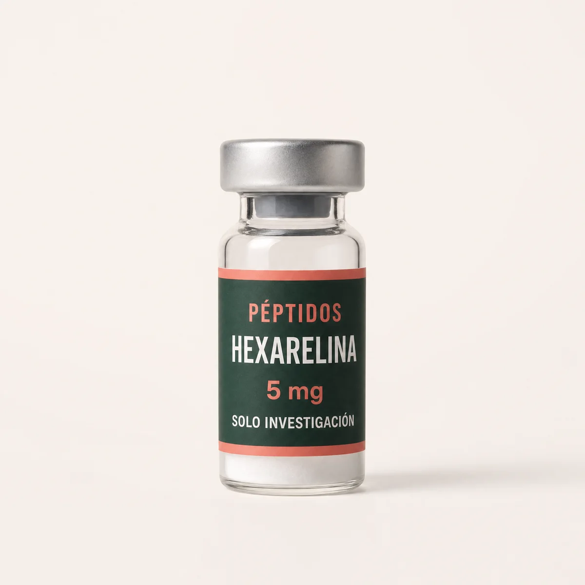 Vial ilustrativo de Hexarelina de 5 mg