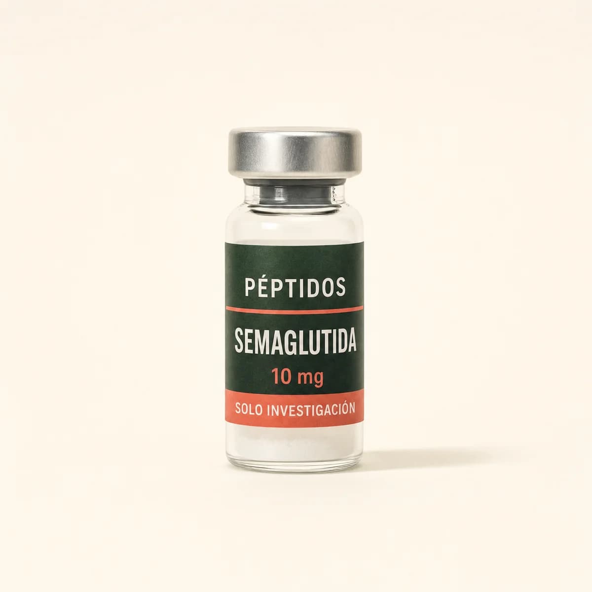 Vial ilustrativo de Semaglutida de 10 mg