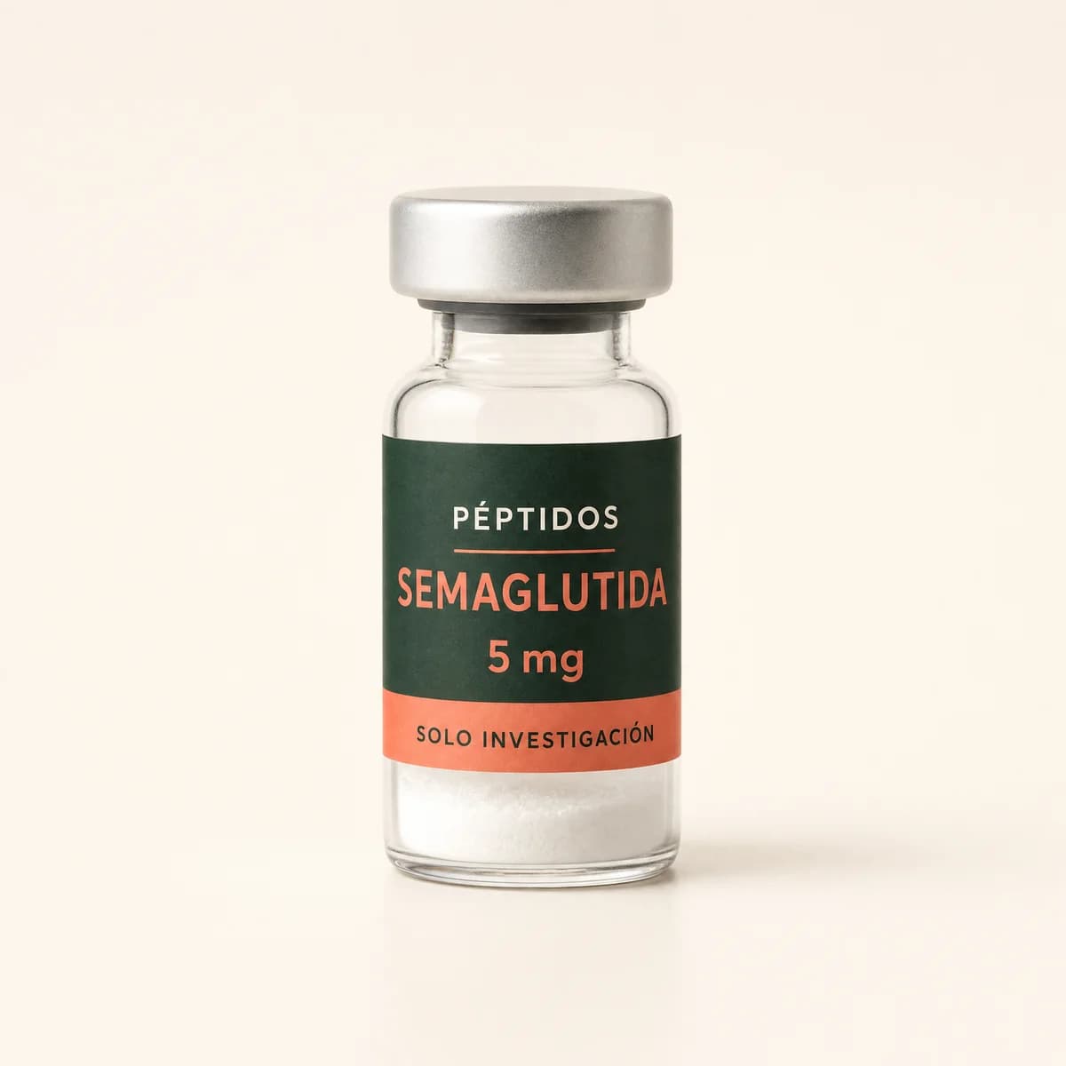 Vial ilustrativo de Semaglutida de 5 mg