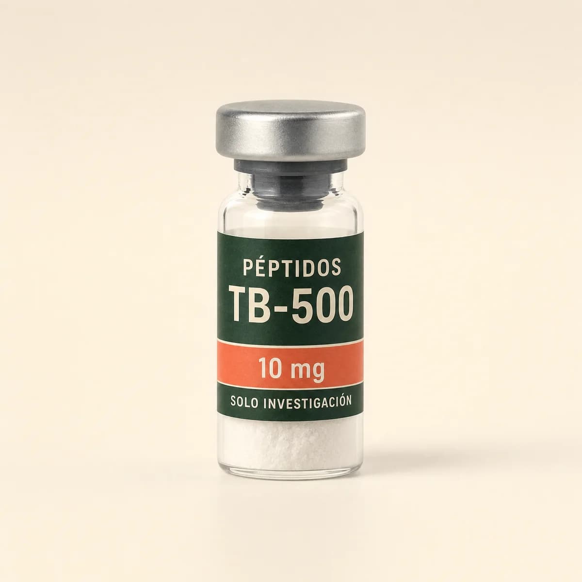 Vial ilustrativo de TB-500 de 10 mg
