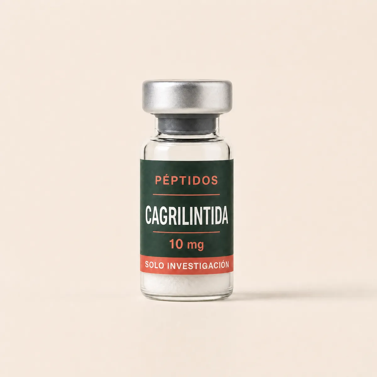 Vial ilustrativo de Cagrilintida de 10 mg