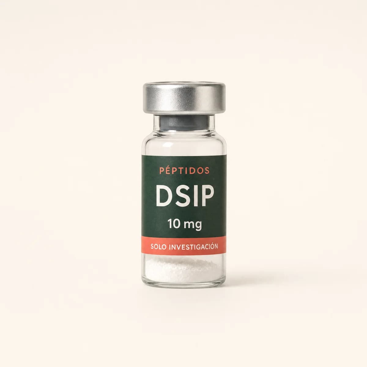 Vial ilustrativo de DSIP de 10 mg
