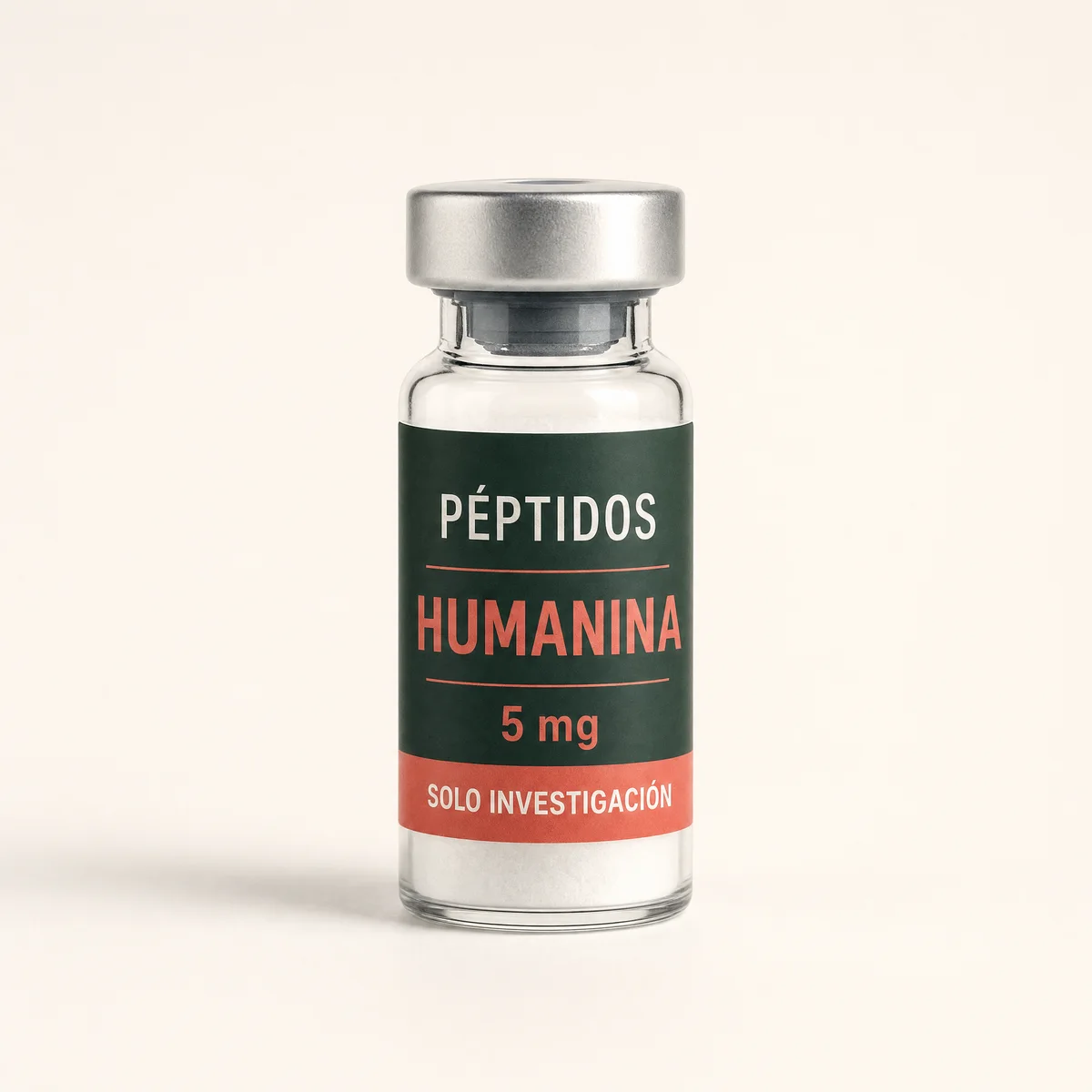 Vial ilustrativo de Humanina de 5 mg