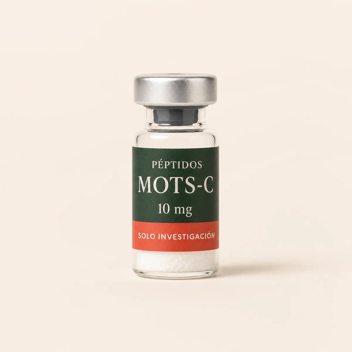 Vial ilustrativo de MOTS-c de 10 mg