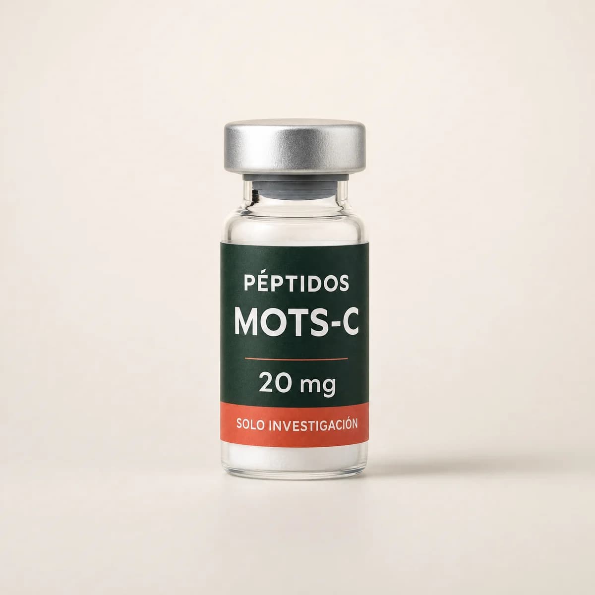 Vial ilustrativo de MOTS-c de 20 mg
