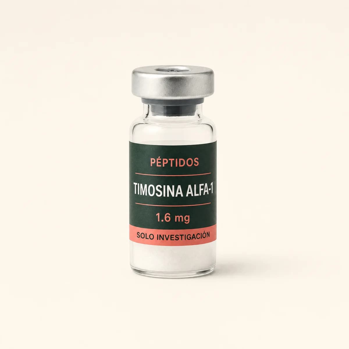 Vial ilustrativo de Timosina alfa-1 de 1.6 mg