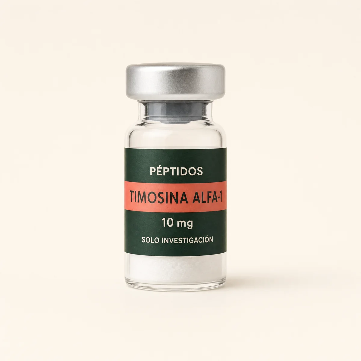 Vial ilustrativo de Timosina alfa-1 de 10 mg