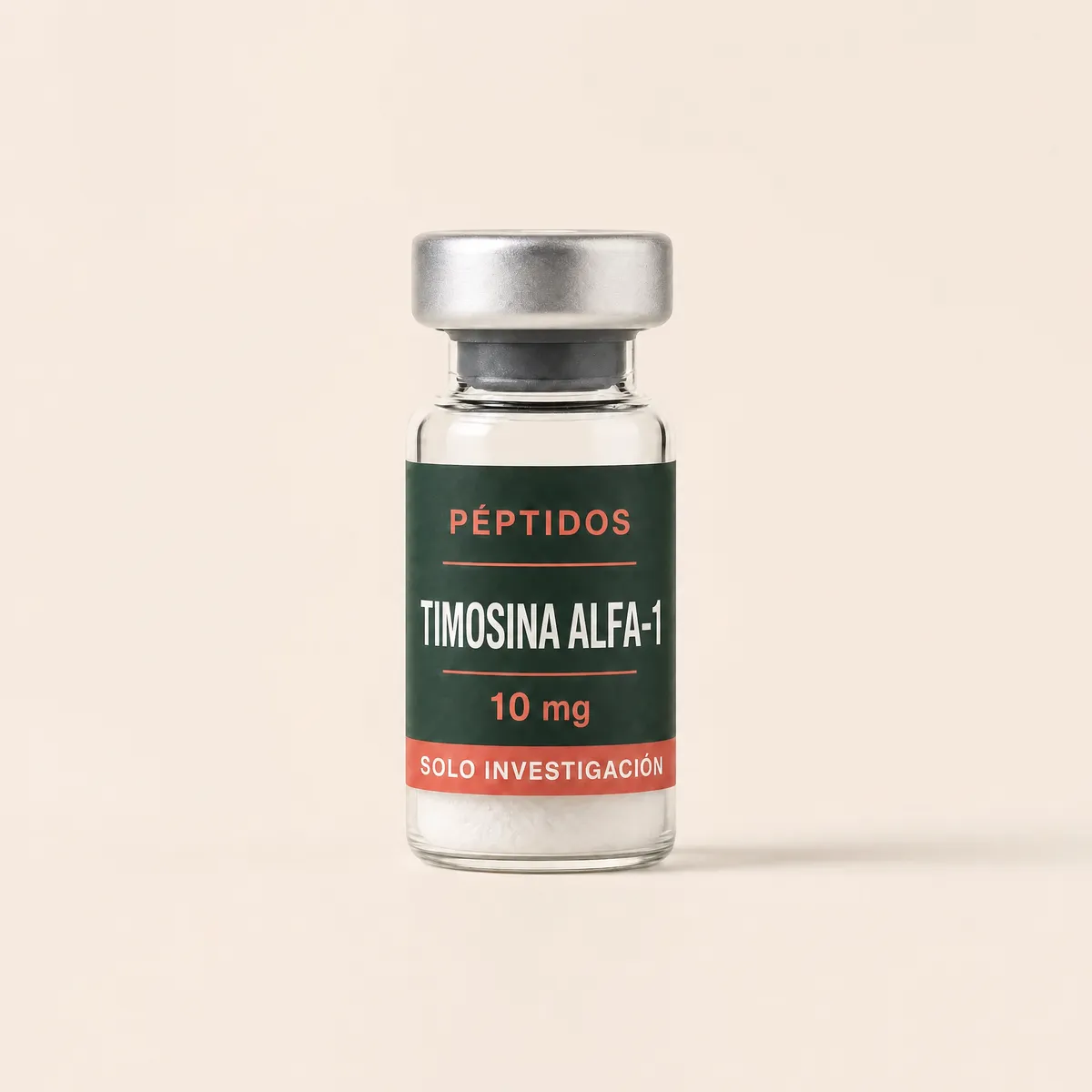 Vial ilustrativo de Timosina alfa-1 de 10 mg