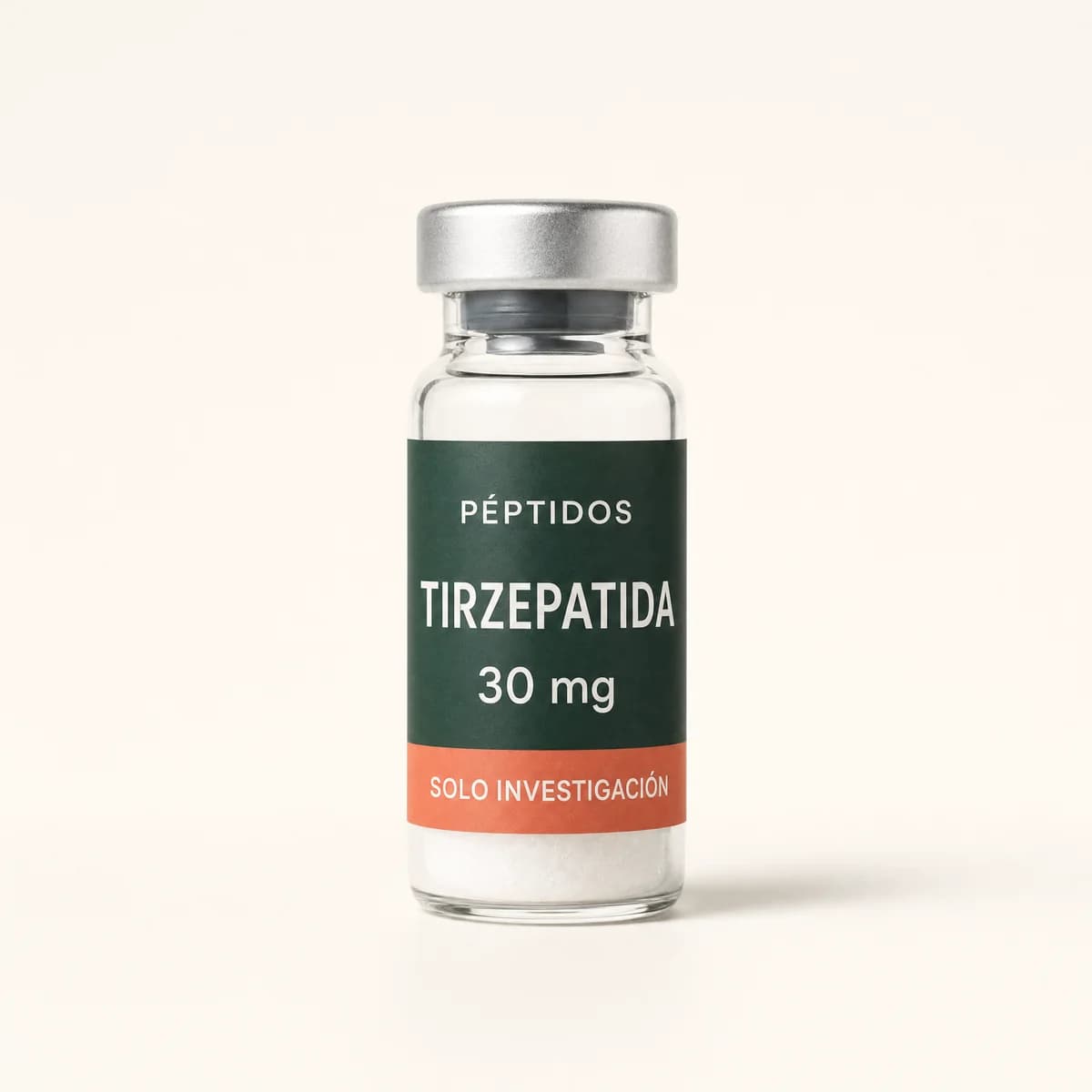 Vial ilustrativo de Tirzepatida de 30 mg